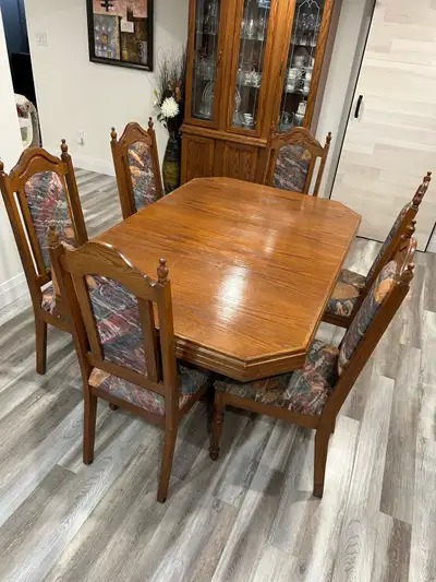 Dinning table and chairs, View more