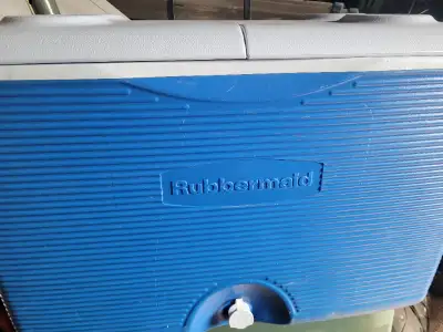 Rubbermaid camping cooler. Camping supplies. I deliver!, View more