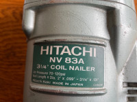 Hitachi Coil Nailer with Nails