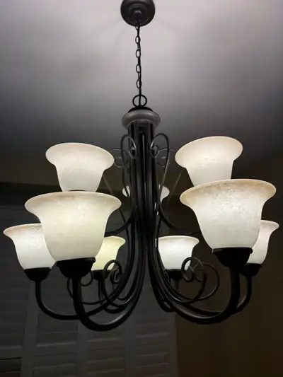 Iron 9 Light Multi Tier Chandelier , View more