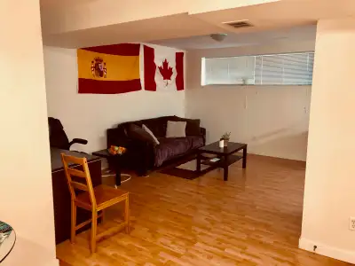Large, comfortable and bright Lower Level of an attached house, perfect for a professional couple or...