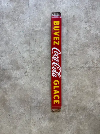 Coca Cola  porcelain push bar. P and M orillia, View more
