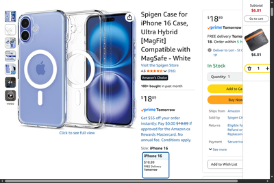spigen ultra hybrid clear case with magsafe, has not been used