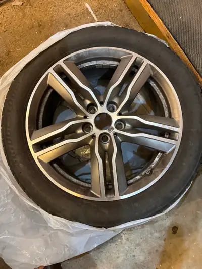 4 Tires and rims Bridgestone winter tires and rims 225/50 R18 Run flats Sold the car and don’t need...