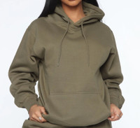 Olive green hoodie - Small