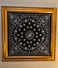 Large Harley Davidson Gold Frame Bandana