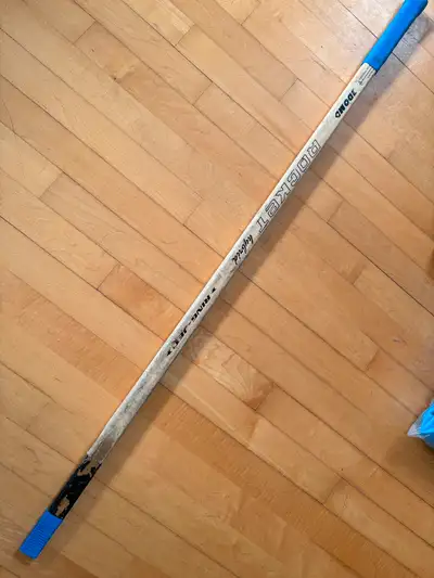 Ringette stick and indoor rings, View more