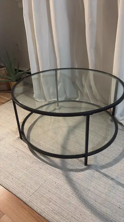 Round Glass Coffee Table, View more