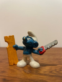 Carpenter smurf, schtroumpf Charpentier (112)