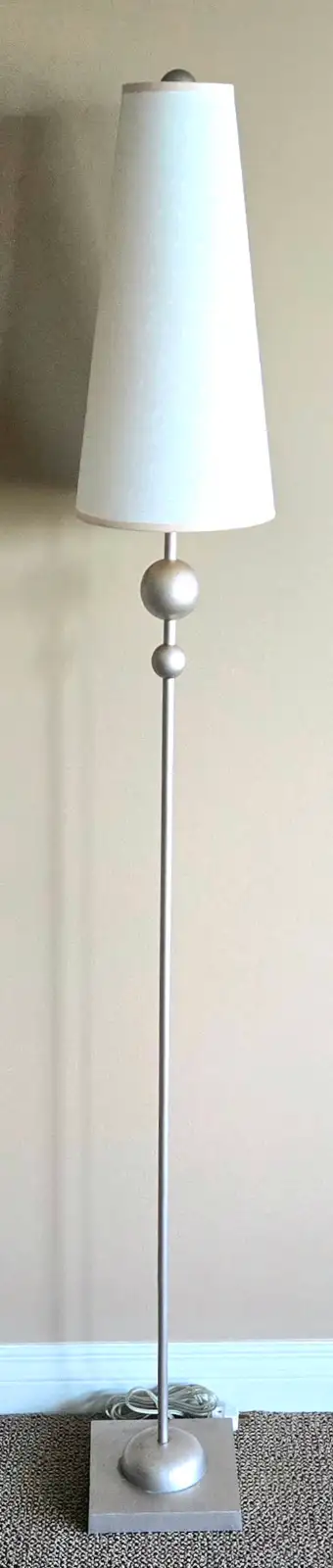 TWO CONTEMPORARY LAMPS-1 TABLE LAMP & 1 FLOOR LAMP, View more