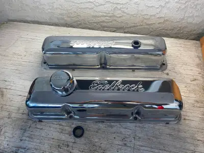 New in box. Chrome valve covers for 390 fe engine etc. Comes with gaskets and breather cap. New pric...