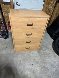 Wood Dresser with 4 Drawers
