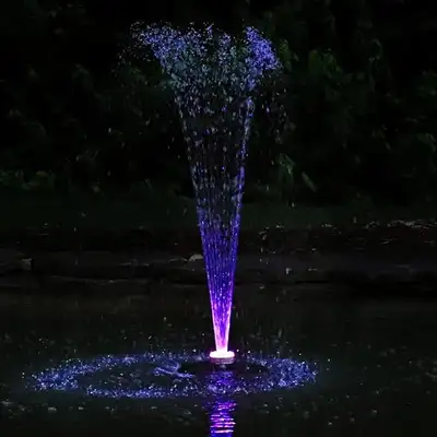 Ocean Mist Small Floating Fountain with  LED Lights-B07DHW63P4, View more