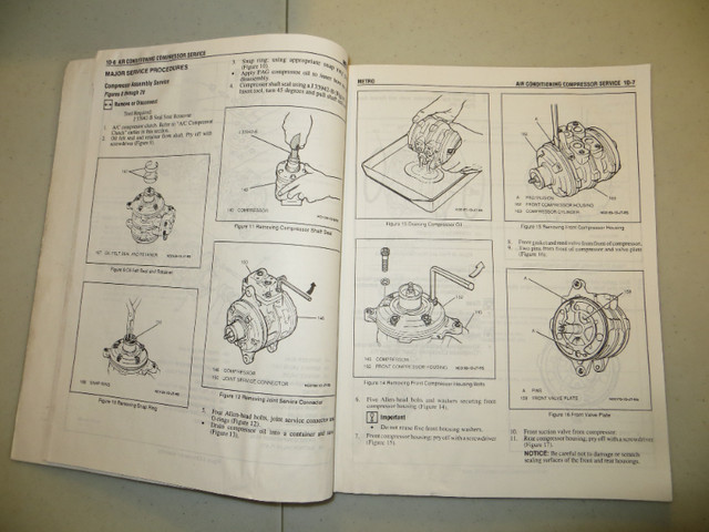1994 CHEVROLET GEO METRO DRIVEABILITY AND A/C MANUAL in Other in Belleville - Image 3