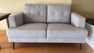 Grey sofa & loveseat, View more