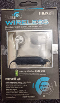 Maxell Bass13 Wireless Earbuds bluetooth