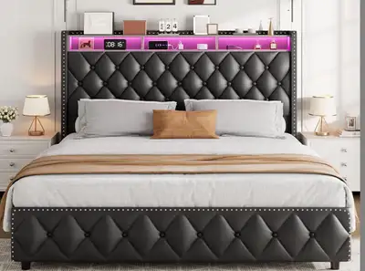 Lit Queen avec Matelas, View more