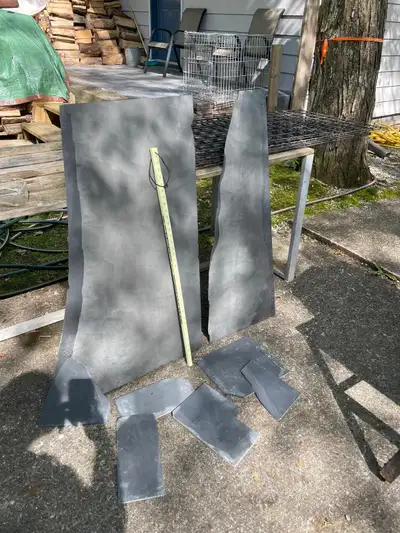 Pieces of chalkboard slate , View more