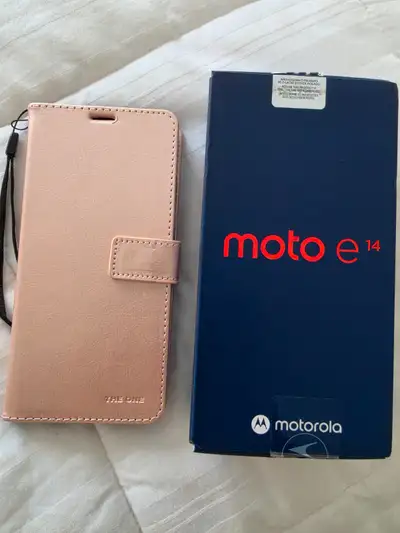 ***CELL PHONE ***MOTOROLA MOTO E14 ***4+64GB WITH CASE+GLASS PRO, View more