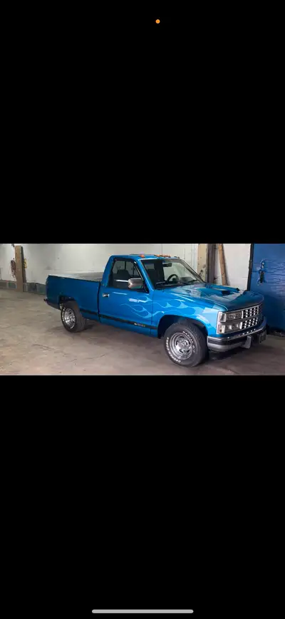1991 Chevy Scottsdale short box fleet side single can 350 small block with Vortech ￼head engine was...