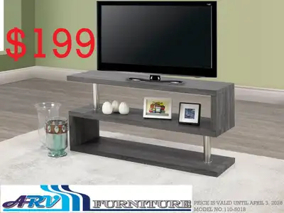 TV STAND LIVING WOOD FINISH ARV FURNITURE MISSISSAUGA ONTARIO, View more