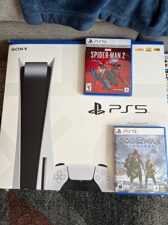 PlayStation 5 comes with 2game headset and extra controller  in Sony Playstation 5 in North Bay