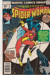 Marvel Comics - Spider-Woman - Issues #1, 4, 10 - 1978 series.