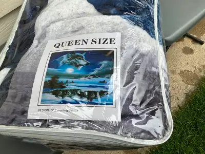 Plush Blanket New Queen Size, View more