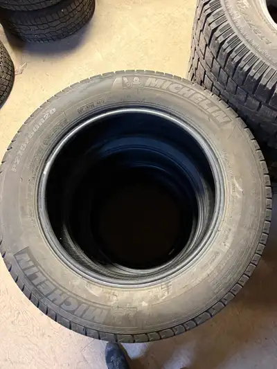 Michelin Latitude HP. 4 tires in good condition, one season remaining on them, even wear, no damage,...