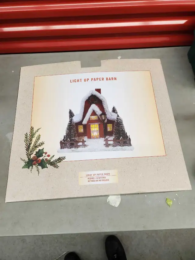 Light Up Paper Barn in Holiday, Event & Seasonal in Kitchener / Waterloo - Image 2