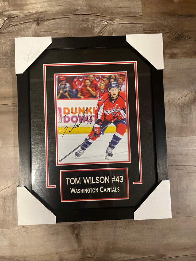 Tom Wilson Signed Framed photo with COA in Hockey in Guelph