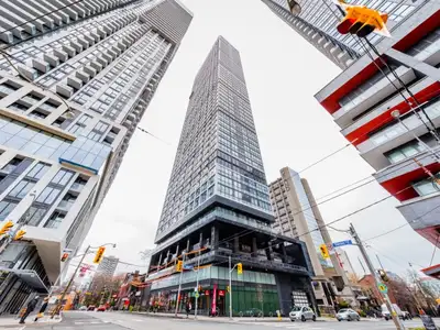 Prime Location In Downtown Core. Luxurious 1+1 Bedroom. North Facing, 28 High Floor View. Steps ToTM...