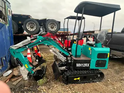 MH12RX is a 1-ton mini excavator, often referred to as a tracked crawler digger, powered by a 13.5 H...