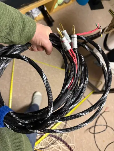High-Quality Bi-Wire Speaker Cables – 30 ft Pai, View more