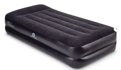 2 Twin Double-Raised Inflatable Air Mattresses with Pillow rest, View more