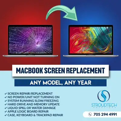 MACBOOK SCREEN REPLACEMENT, View more