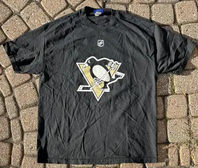 Sidney Crosby Reebok Pittsburg Penguins NHL Hockey T Shirt Sz XL, View more