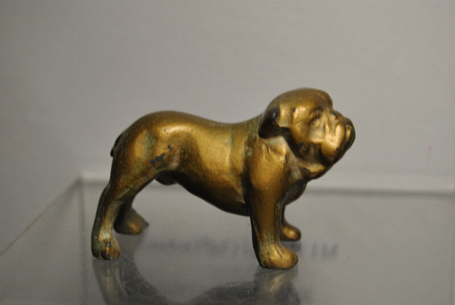 VINTAGE Bronzed Metal Figure Dog in Arts & Collectibles in Vancouver