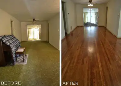 Providing Flooring installation Removing old flooring and disposal Message for a hassle free convers...