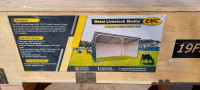 19'x12' metal livestock shelter