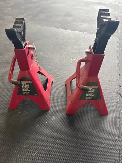 I'm selling a pair of MotoMaster 3-ton jack stands, perfect for your automotive maintenance needs. T...