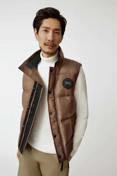 Garson Vest (Wool Fabric) Size 2XL Color: Quicksand Melange Condition: Brand New