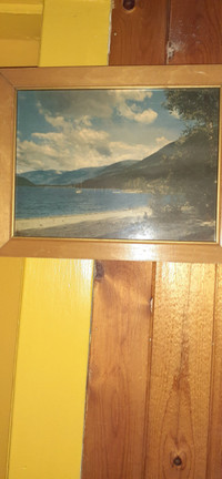 Photo of lake art, old memory, clean, antique. Reg: $85. Sell@$3
