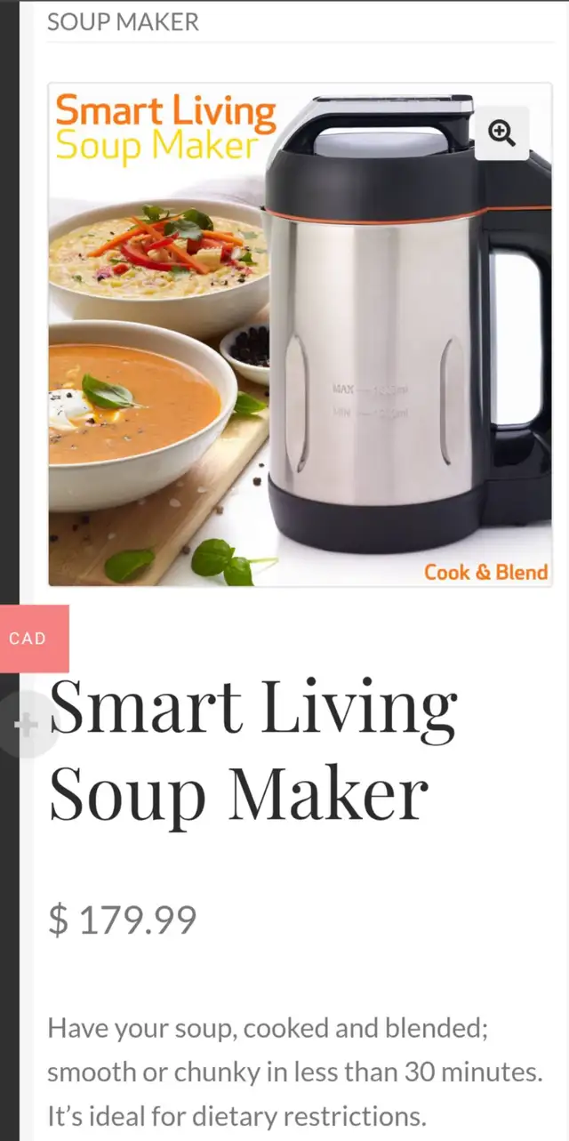 SMART LIVING SOUP MAKER406756564350412803