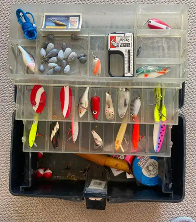 Fishing tackle with box, View more
