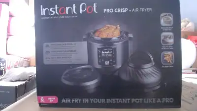 Instant Pot Pro Crisp 11-in-1 Air Fryer and Electric Pressure Cooker Combo with Multicooker Lids tha...