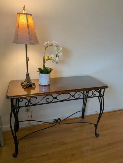 Entryway / Sofa / Hallway - Wrought Iron Table, View more