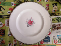 Rose Royale by Ainsdale china co. porcelain dinner plate England