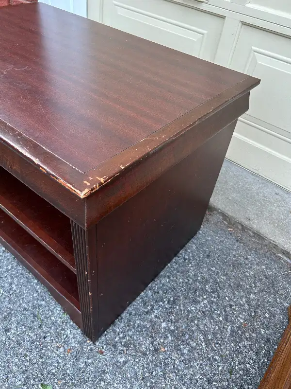 TV stand -wooden with two shelves underneath in TV Tables & Entertainment Units in Ottawa - Image 5