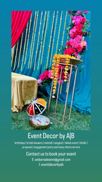 Mehndi | Dholki | Sangeet | Mayoon - Event Decoration 
